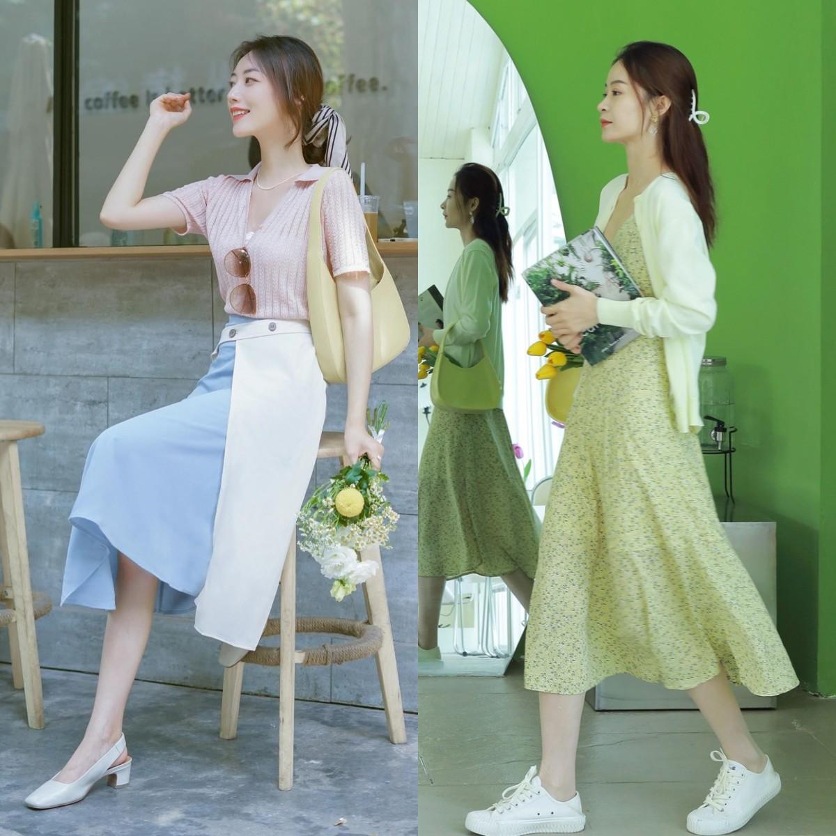 搭配衣服图片女_搭配衣服图片女装2020_开衫的时尚搭配图片