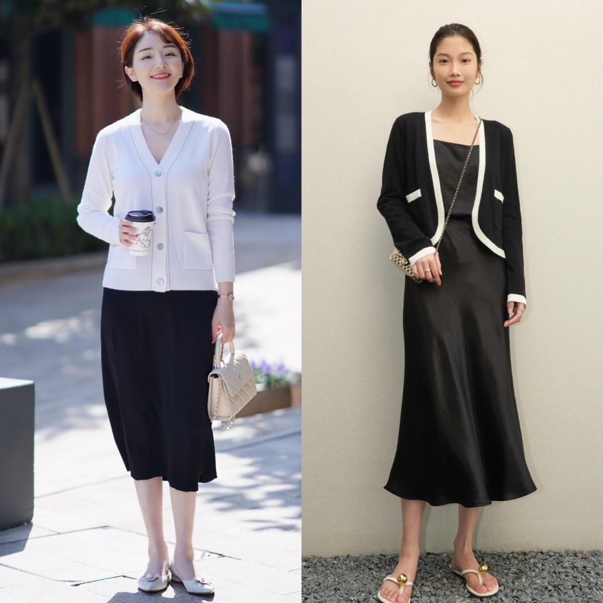 搭配衣服图片女装2020_开衫的时尚搭配图片_搭配衣服图片女