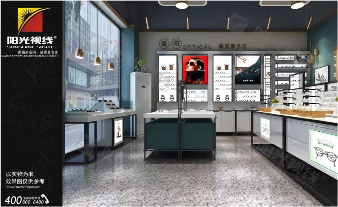 眼镜展柜装饰图片大全_眼镜展柜图片_快时尚眼镜展柜